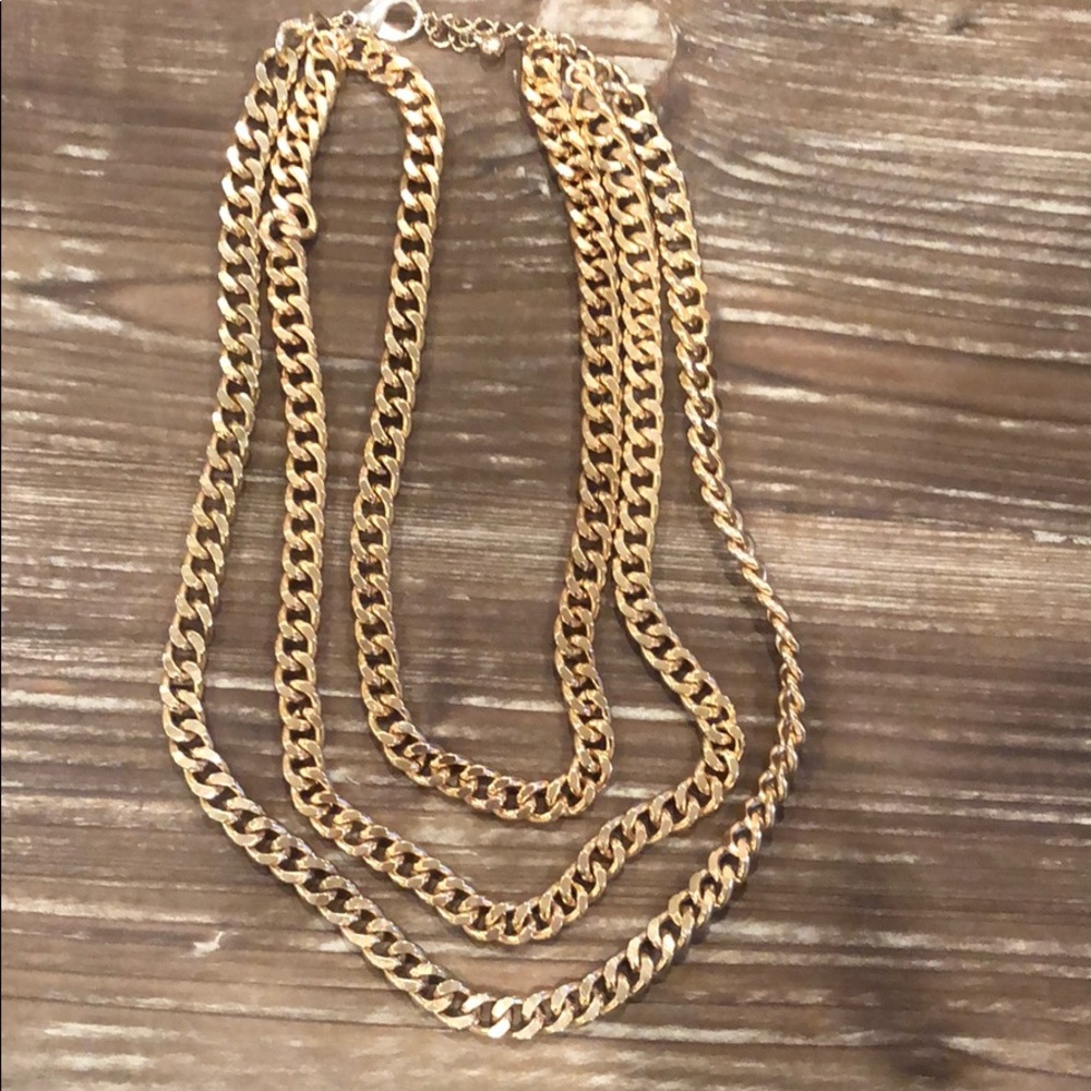 Three gold chain